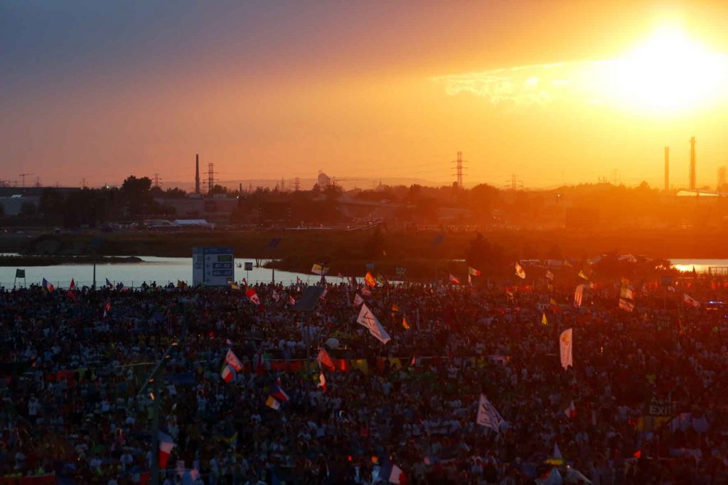 Cracovia, 30 luglio 2016. GMG 2016 Papa Francesco presso il Campus Misericordiae